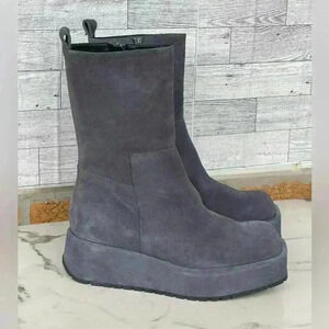 Equitare Nilton pewter suede boot size 38/8